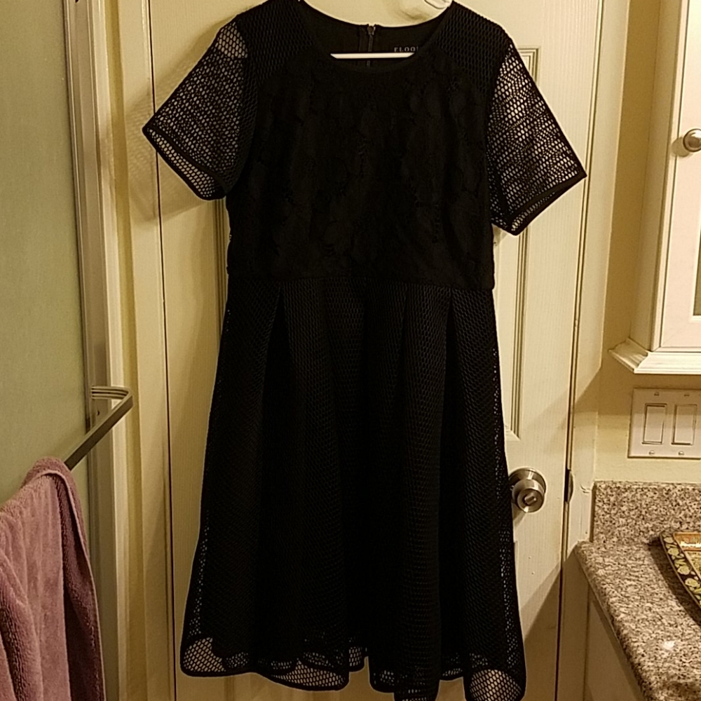 Black fit n flare dress